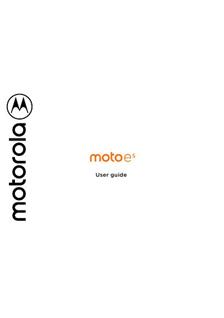 Motorola Moto E5 manual. Smartphone Instructions.